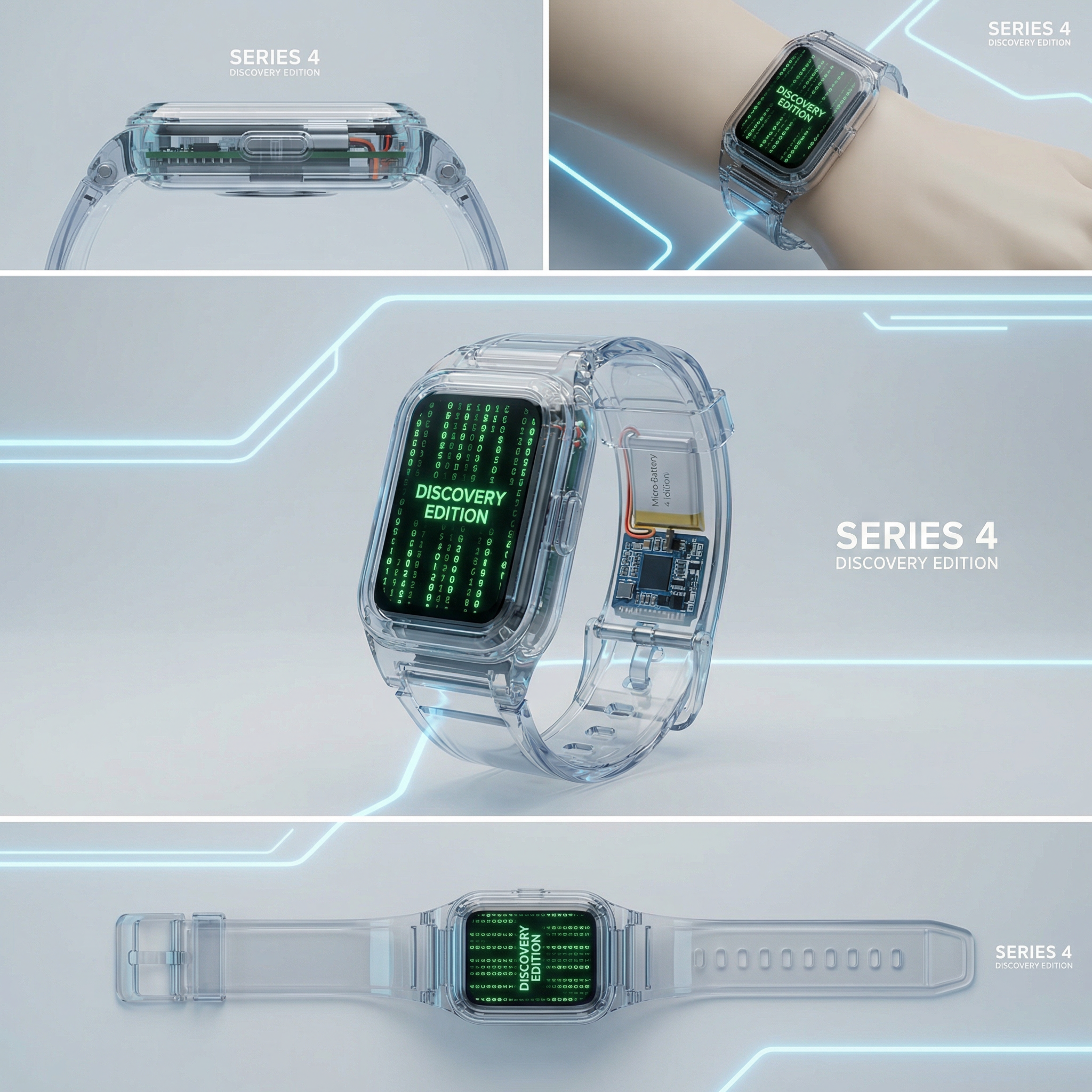 SB-004 transparent explorer smart band series